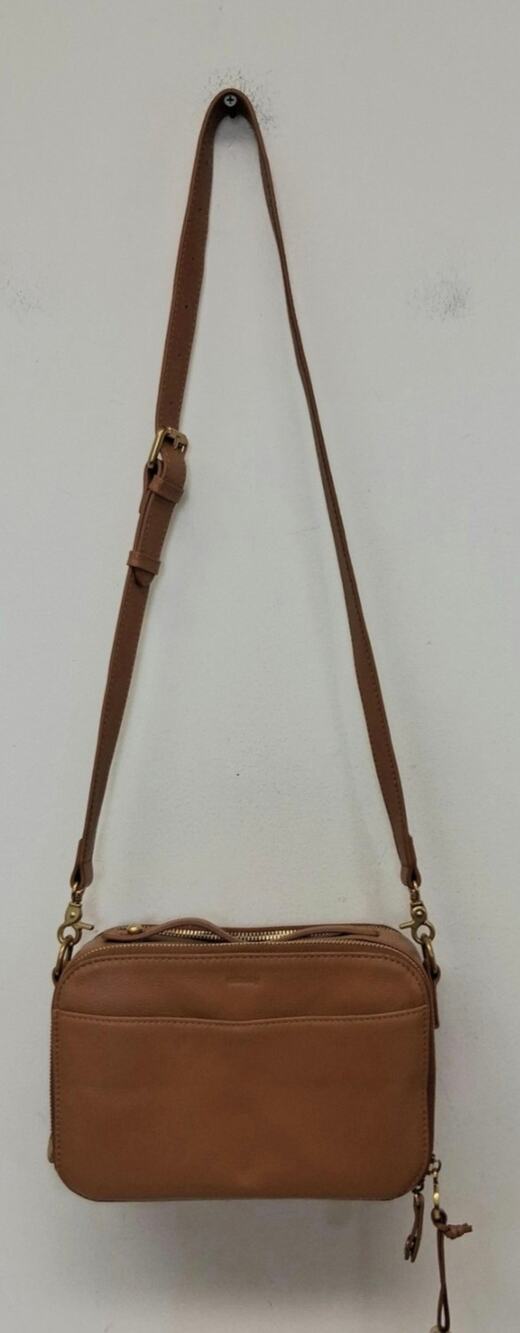 MINOOY TAN CLIO ORGANIZER CROSSBODY BAG